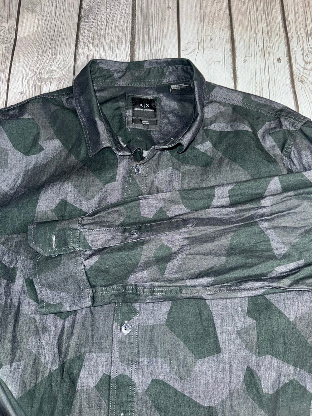 Armani Exchange A|X Men’s XL Regular Fit Dress Shirt Long Sleeve